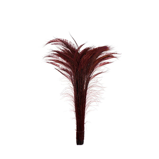 Peacock Swords Bleached Dyed - Burgundy