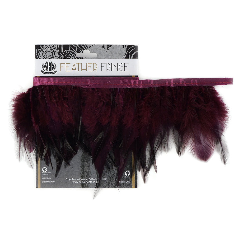 Saddle Fringe Dyed Burgundy