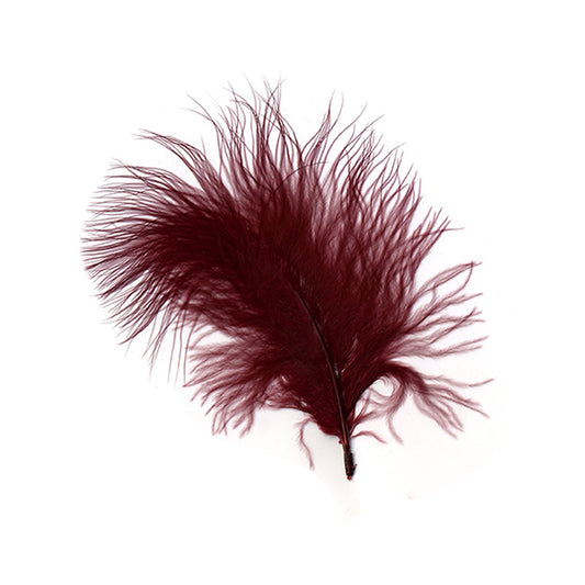 Loose Turkey Marabou Dyed - Burgundy