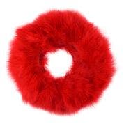 STRUNG TURKEY MARABOU BLOOD QUILL FEATHERS 4-5" - RED