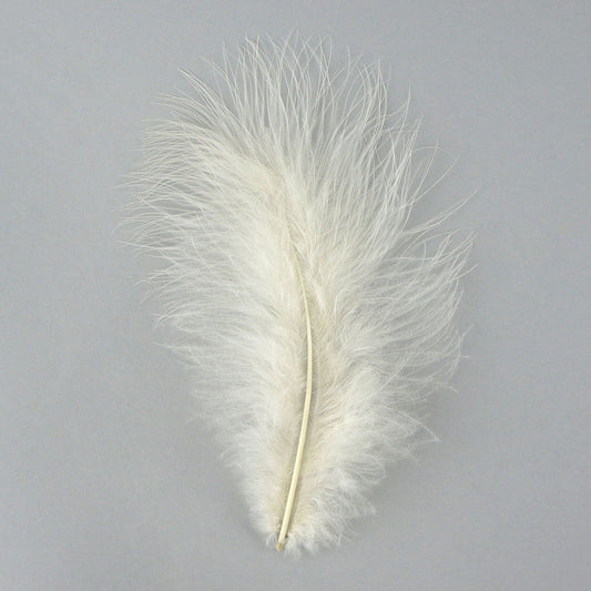Turkey Marabou Dyed - Eggshell
