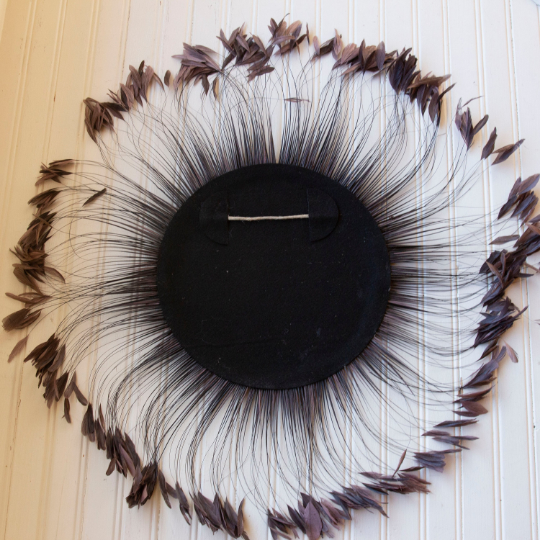Decorative Feather Wall Art with Rose Gold Mirror