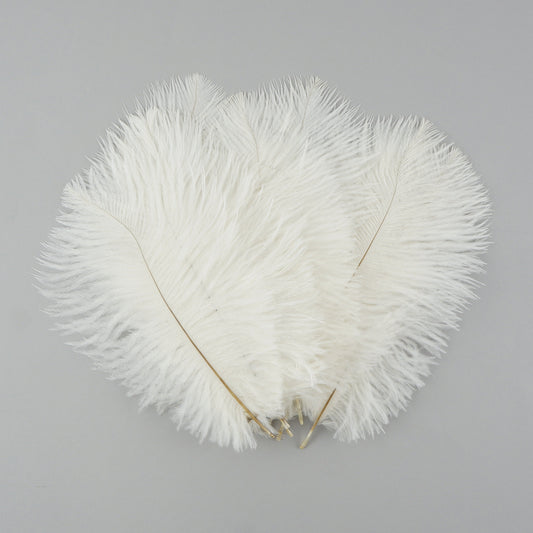 Bulk Feather Ostrich Drabs - 4-8" 1/4 lb White