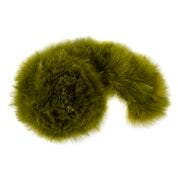 STRUNG TURKEY MARABOU BLOOD QUILL FEATHERS 3-4" - OLIVE