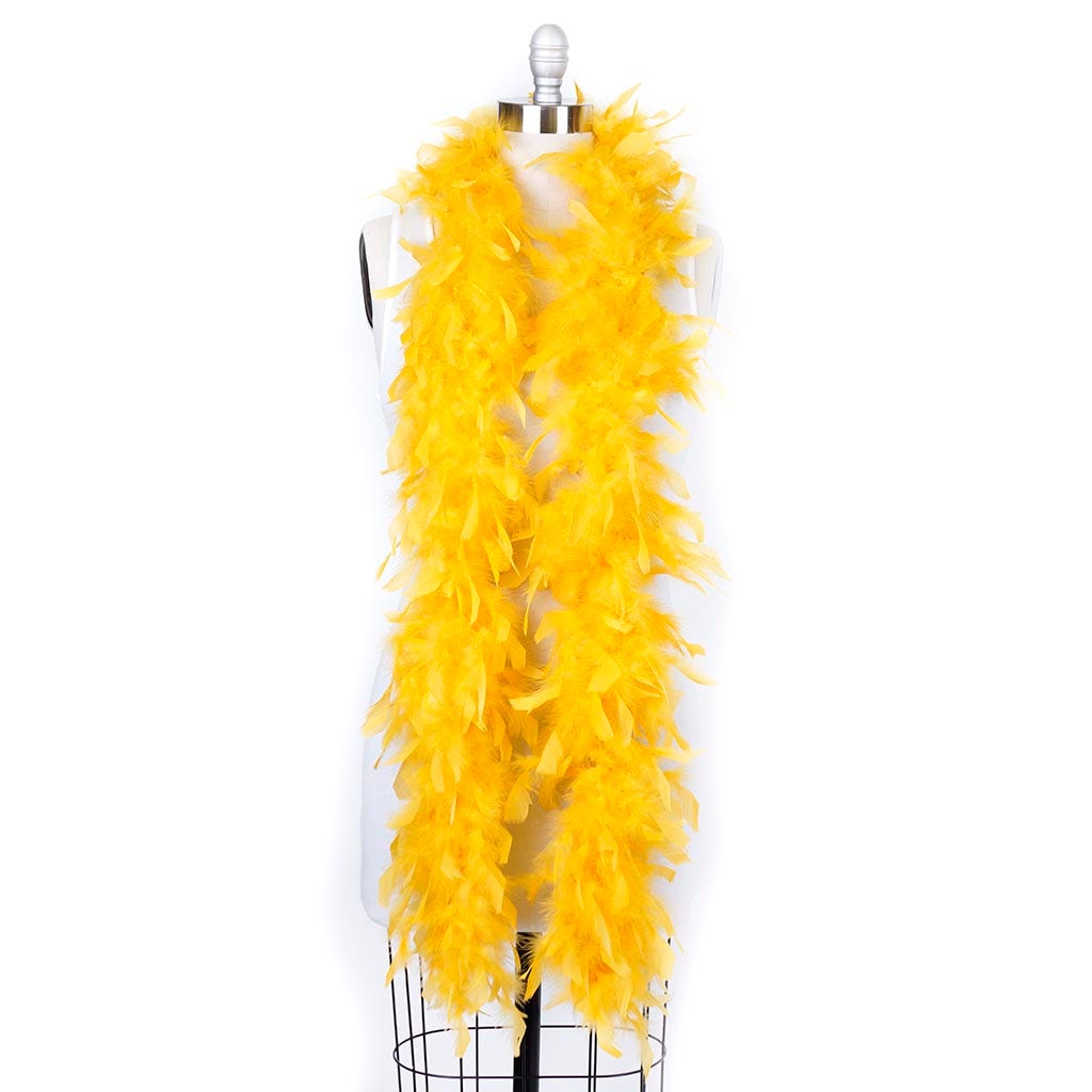 Chandelle Feather Boa - Lightweight - Gold