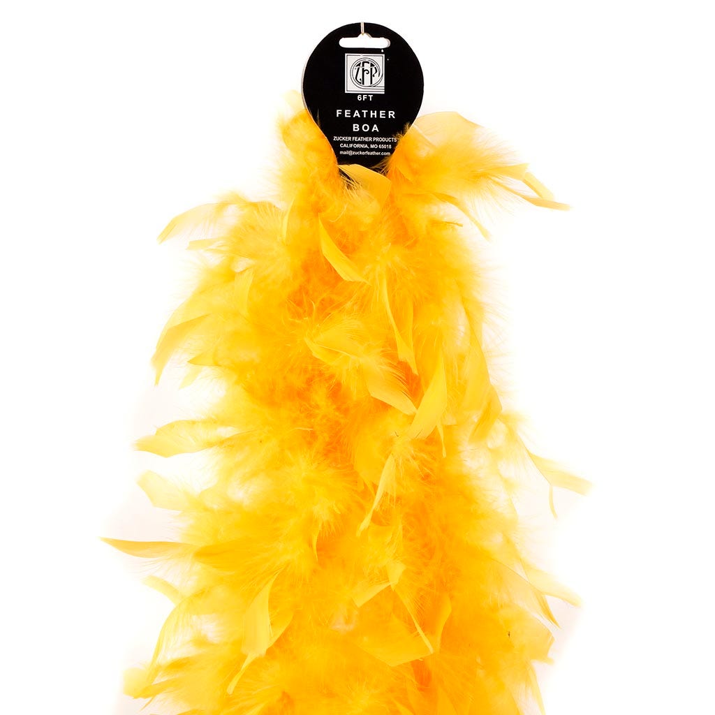 Chandelle Feather Boa - Lightweight - Gold