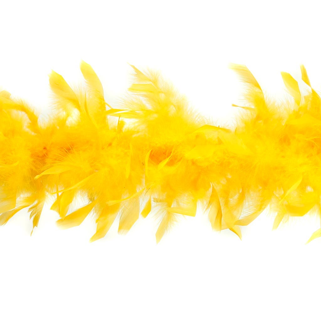 Chandelle Feather Boa - Lightweight - Gold