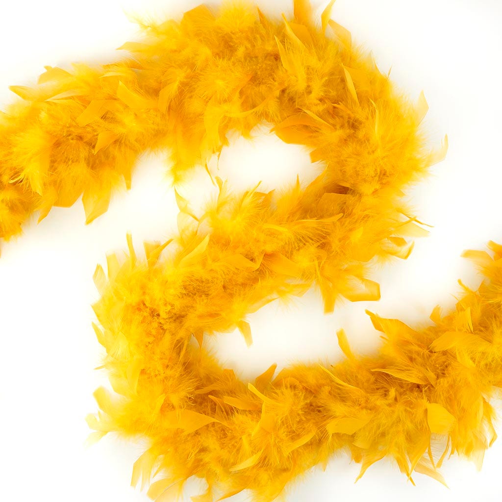 Chandelle Feather Boa - Lightweight - Marigold