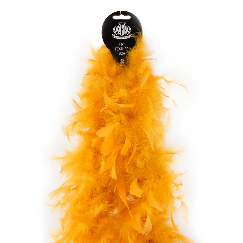 Chandelle Feather Boa - Lightweight - Marigold