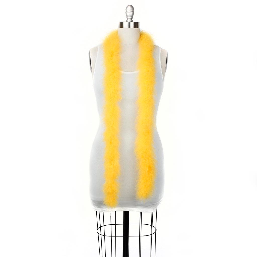 Full Marabou Feather Boa - Gold