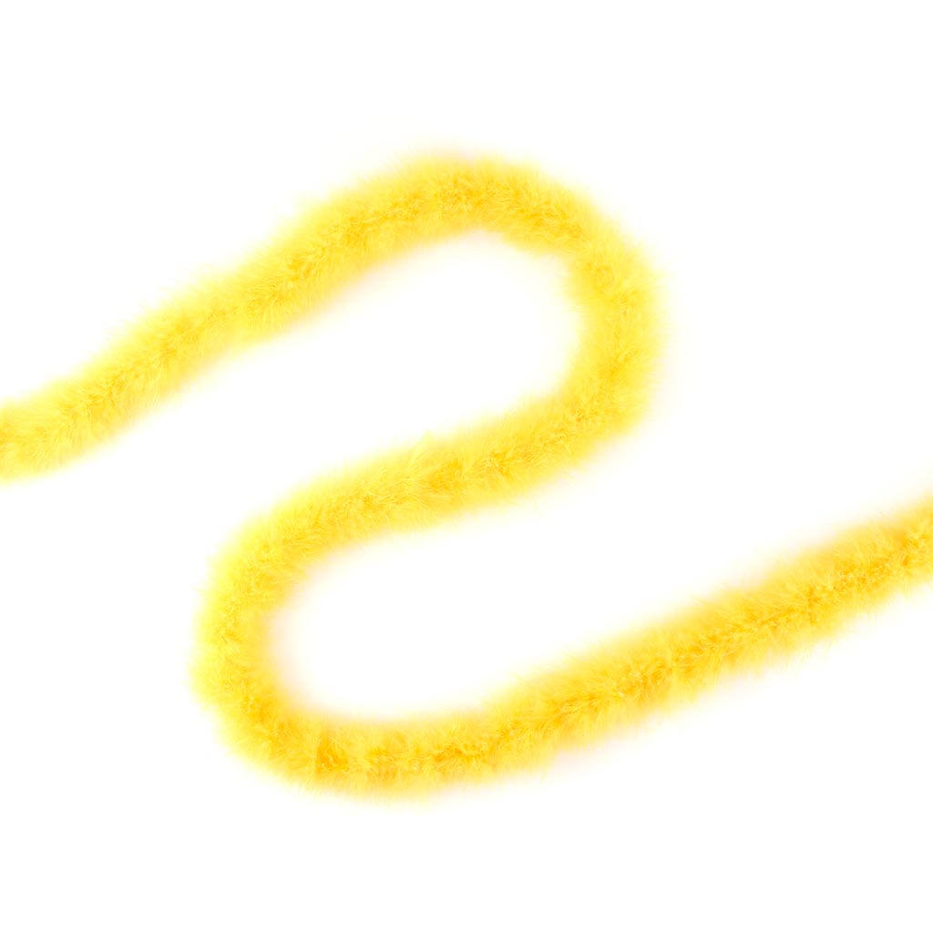 Thin Marabou Feather Boa - Gold