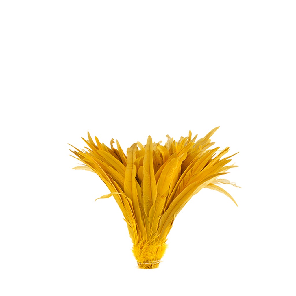 Rooster Coque Tails-Bleach-Dyed - Gold