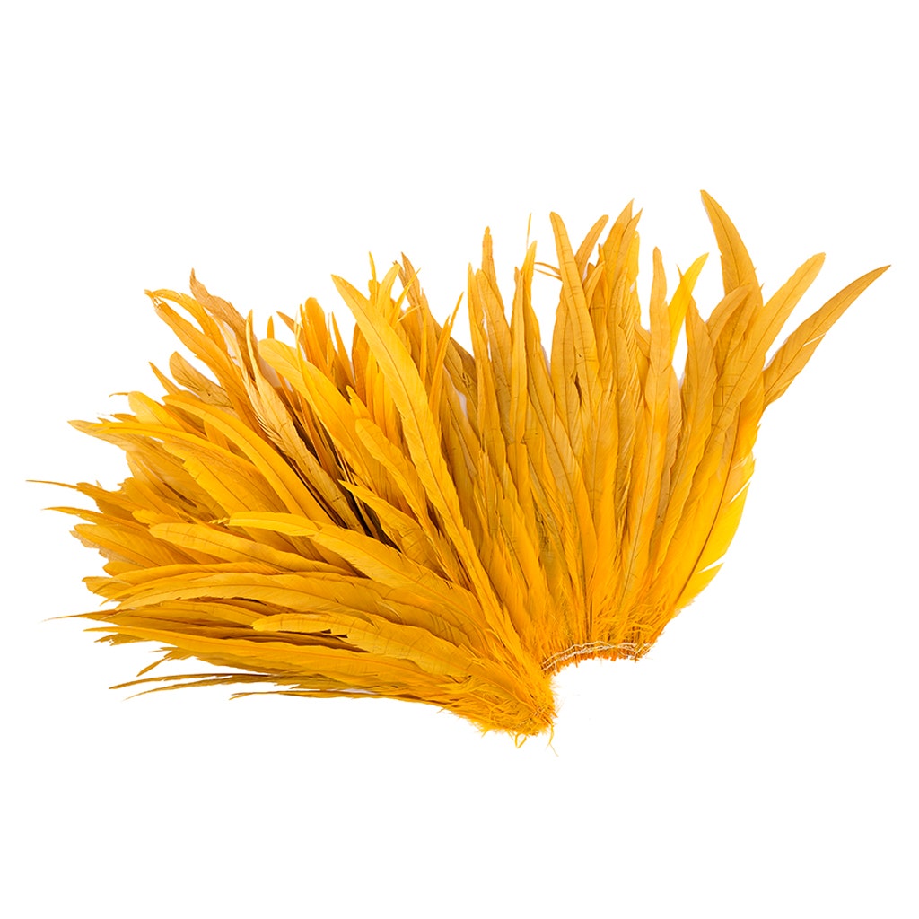 Rooster Coque Tails-Bleach-Dyed - Gold
