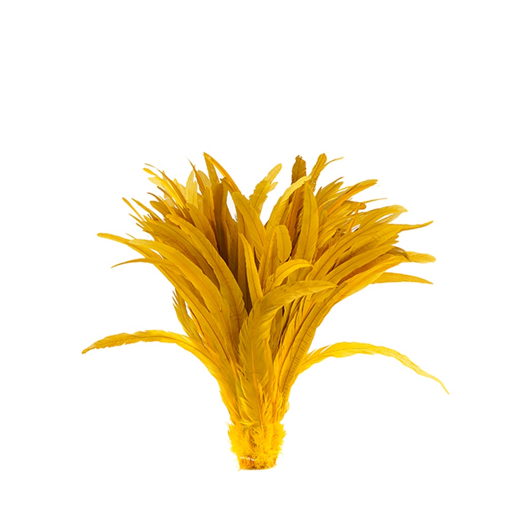 Rooster Coque Tails-Bleach-Dyed - Gold