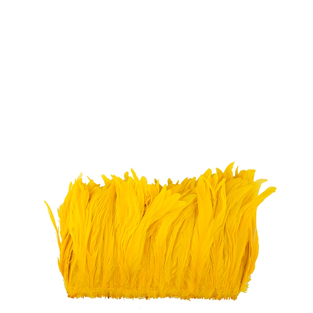 Rooster Coque Tails White-Dyed - Gold