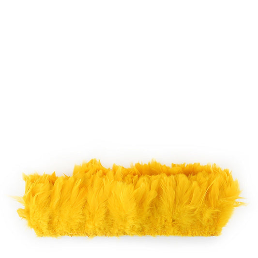 Rooster Schlappen-White-Dyed - Gold