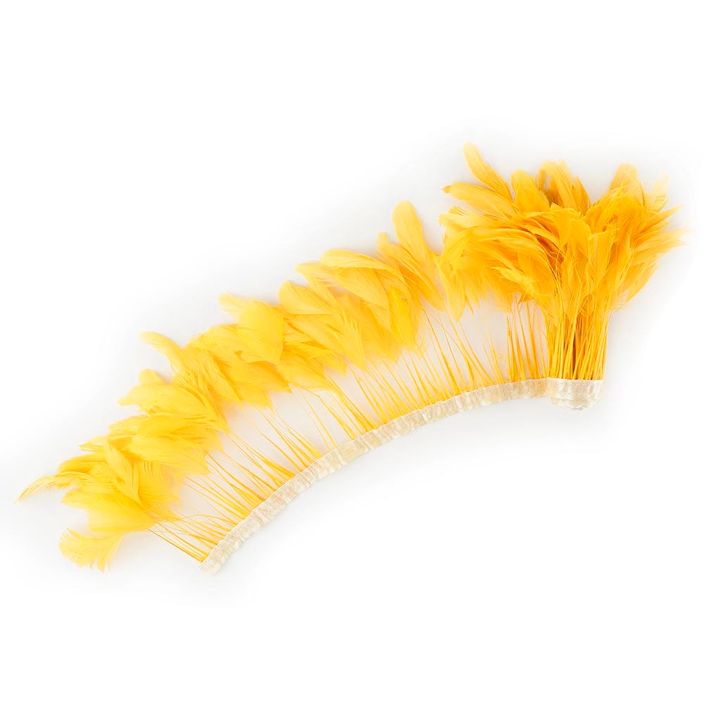 Stripped Bleached Coque Fringe - Gold