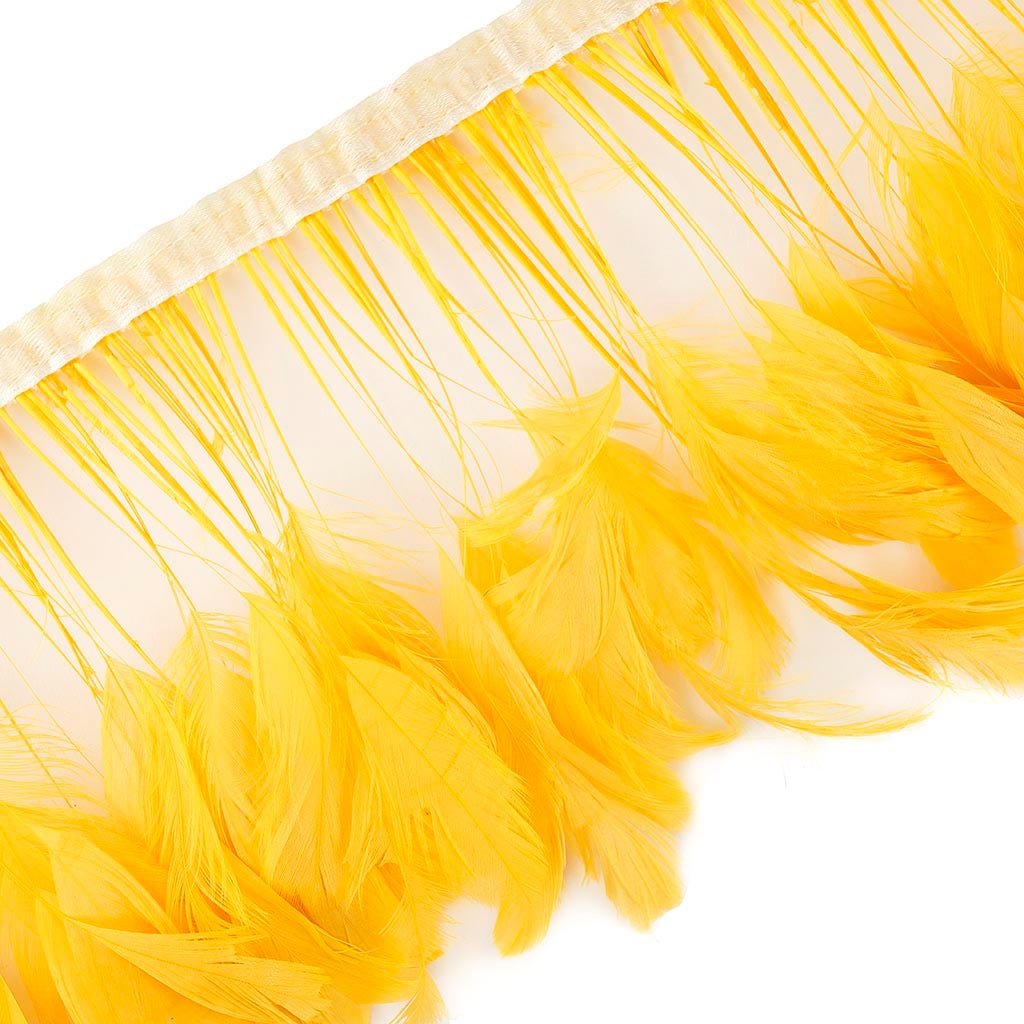 Stripped Bleached Coque Fringe - Gold