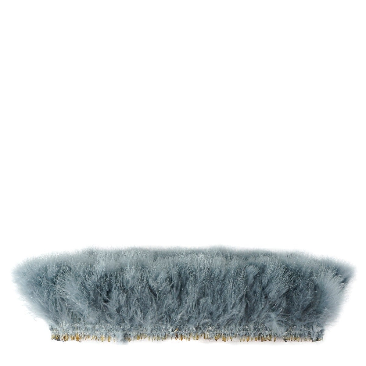STRUNG TURKEY MARABOU BLOOD QUILL FEATHERS 4-5" - BLUE DUNN