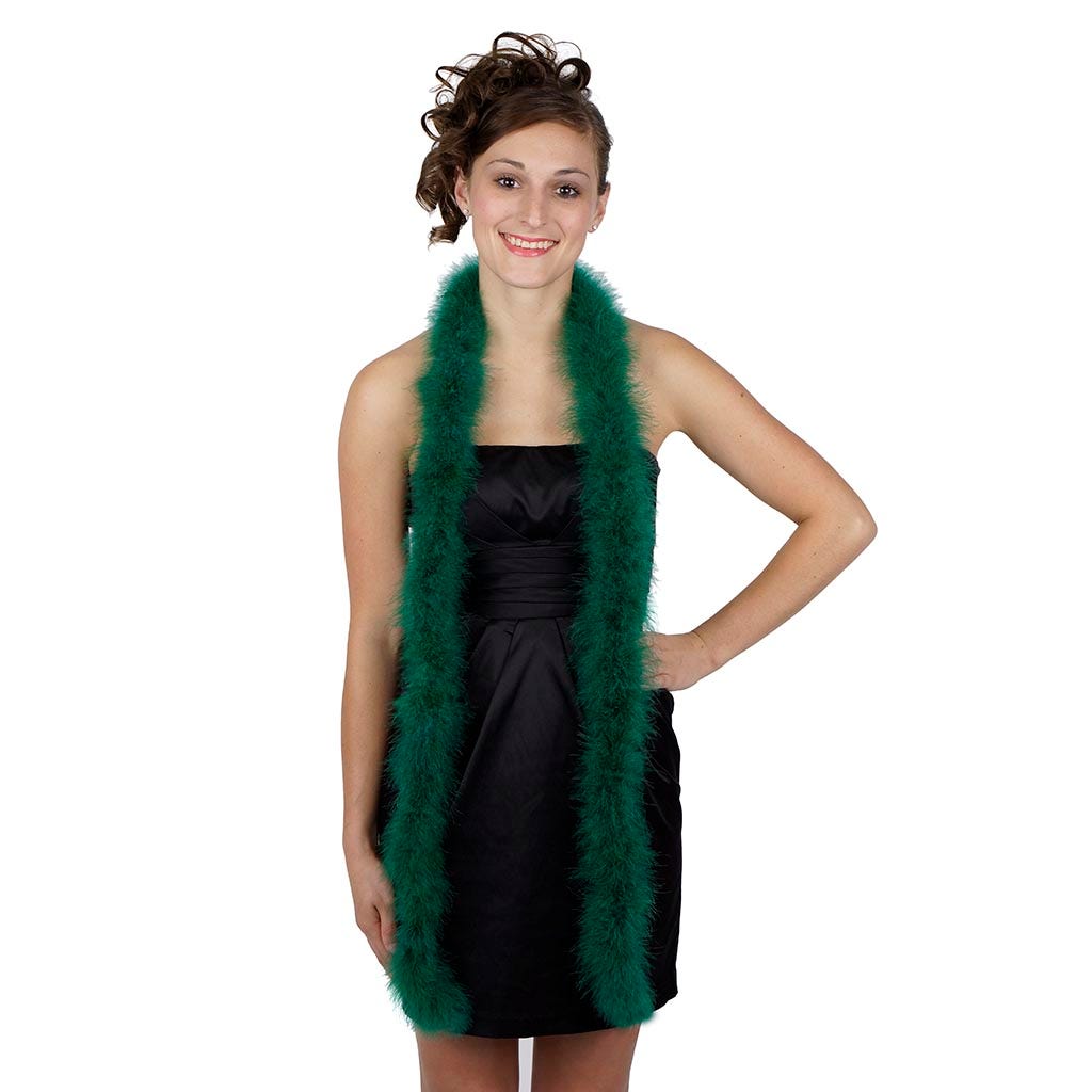 Marabou Feather Boa - Mediumweight - Hunter Green