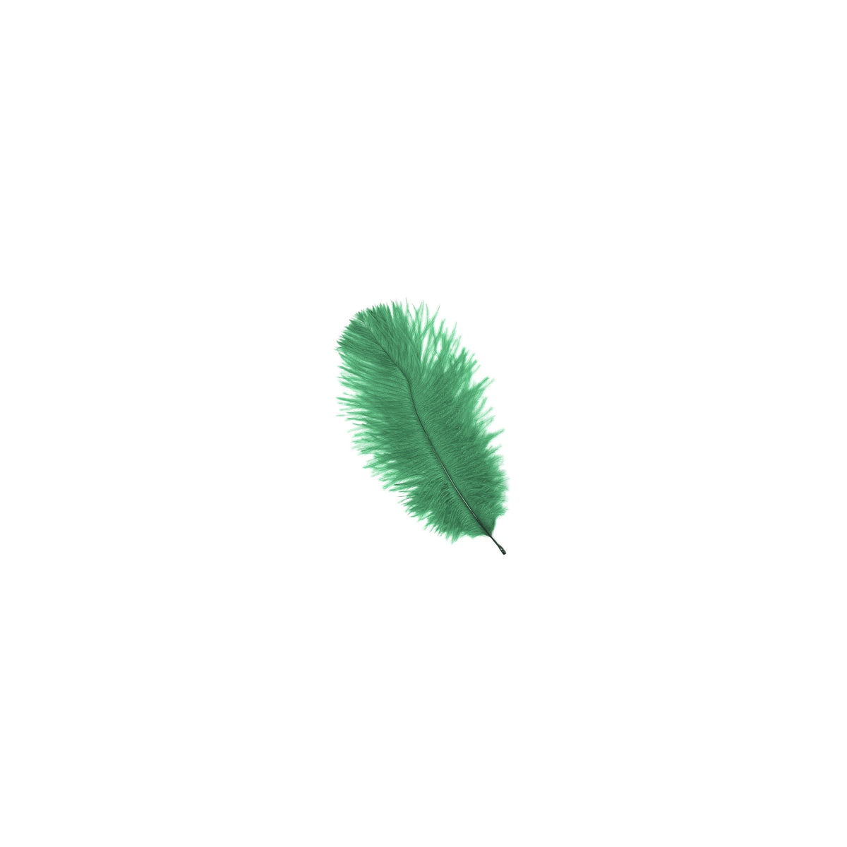 Bulk Feather Ostrich Drabs - 4-8" 1/4 lb Emerald Green