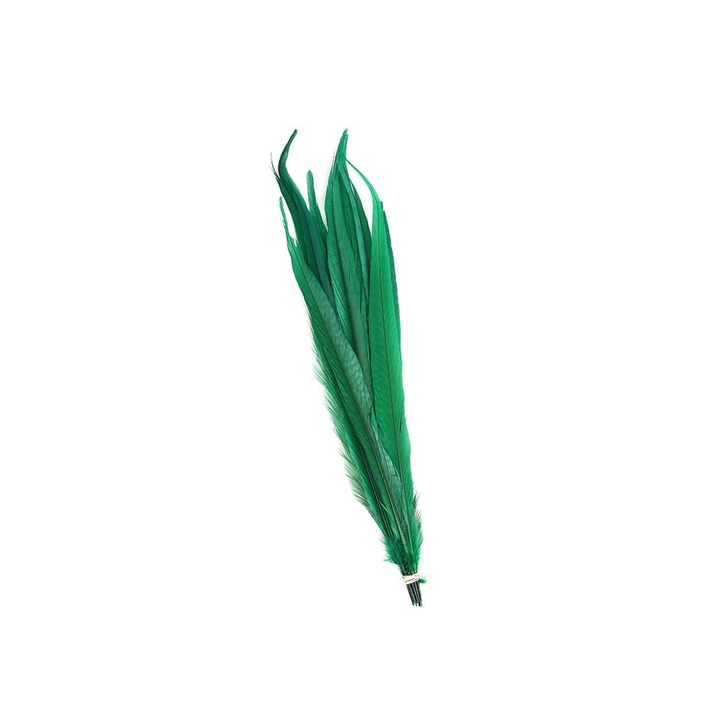 Pheasant Tails Assorted Bleached - Kelly