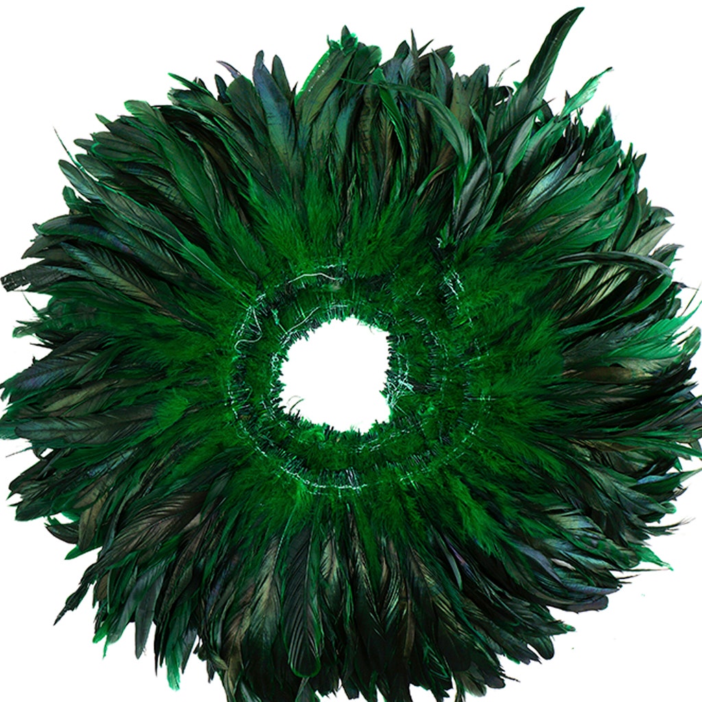 Rooster Coque Tails-Dyed - Kelly