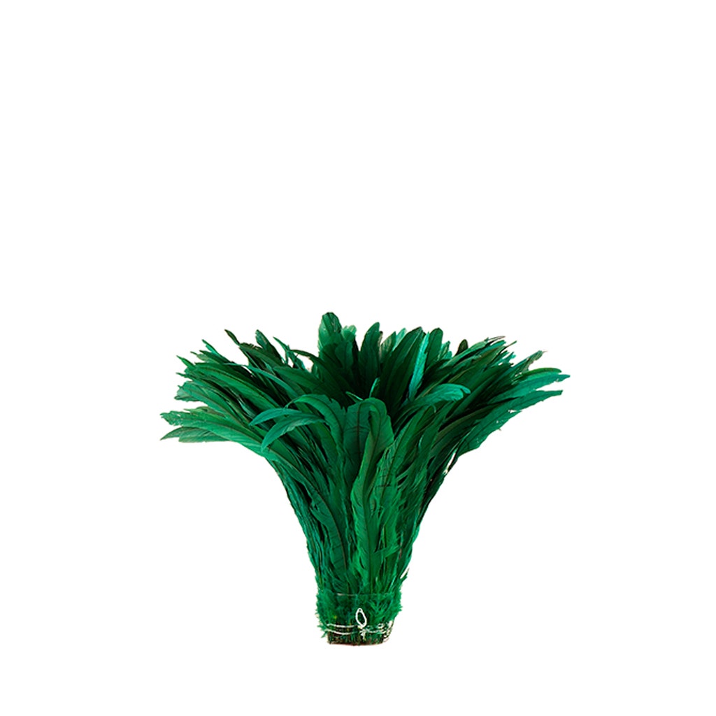Rooster Coque Tails-Bleach-Dyed - Kelly