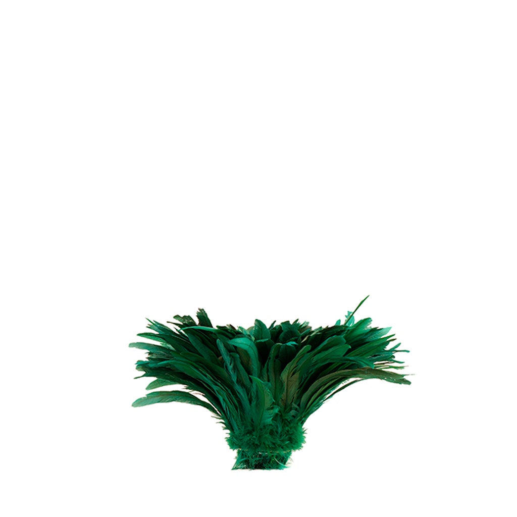 Rooster Coque Tails-Bleach-Dyed - Kelly