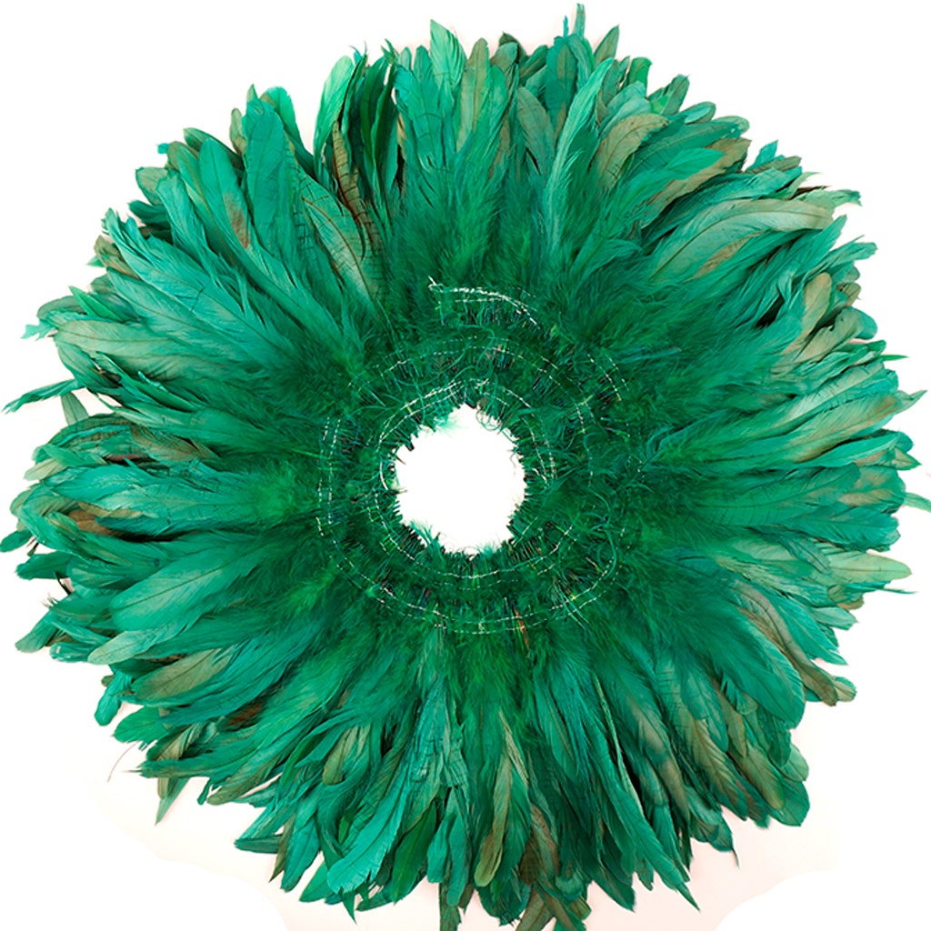 Rooster Coque Tails-Bleach-Dyed - Kelly