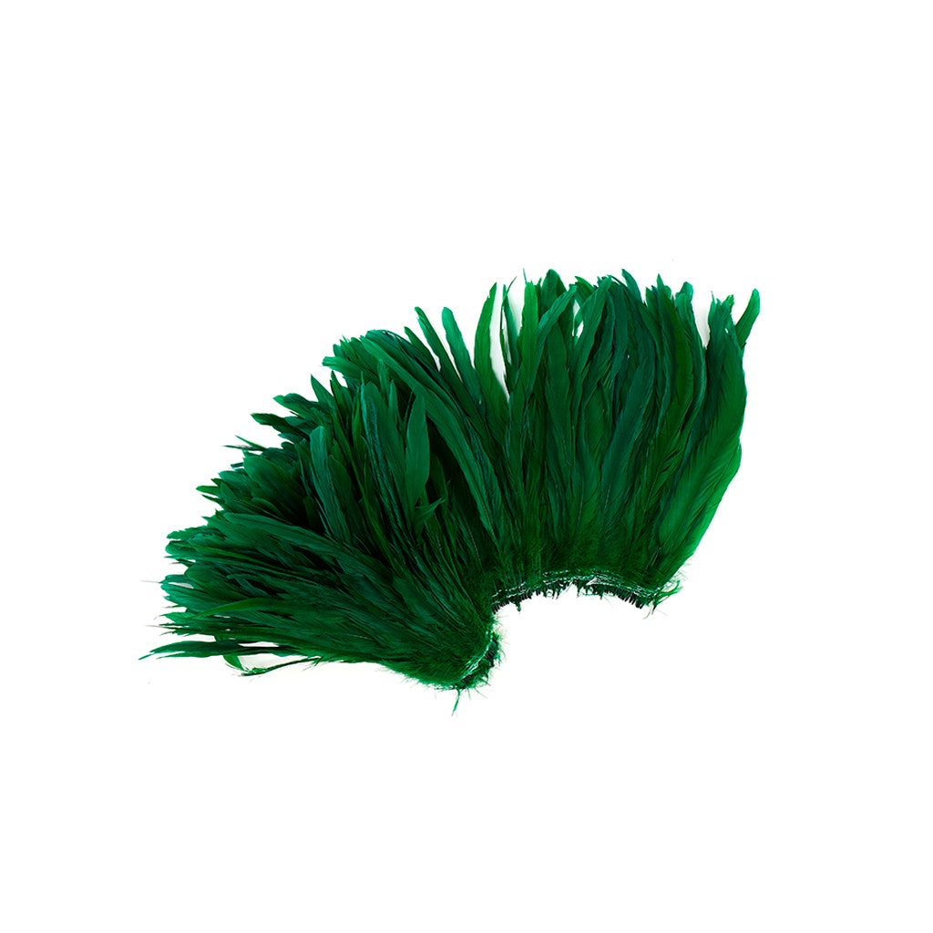 Rooster Coque Tails White-Dyed - Kelly