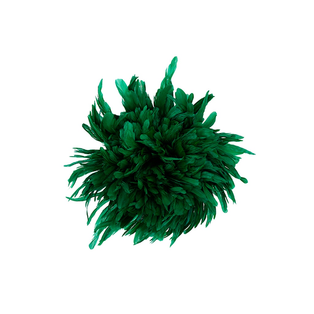 Rooster Coque Tails White-Dyed - Kelly