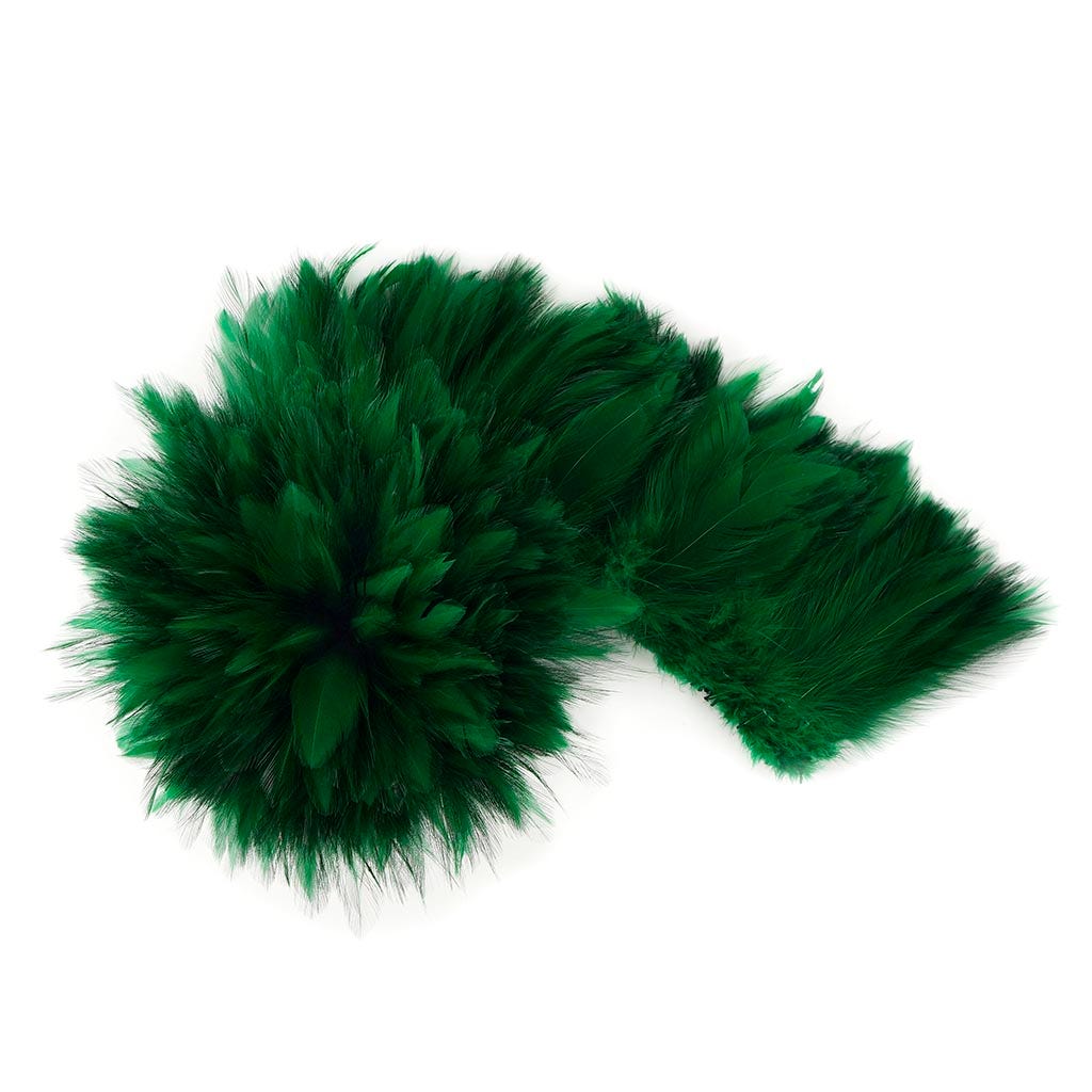 Rooster Hackle-White-Dyed - Kelly