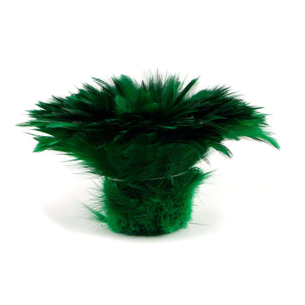 Rooster Hackle-White-Dyed - Kelly