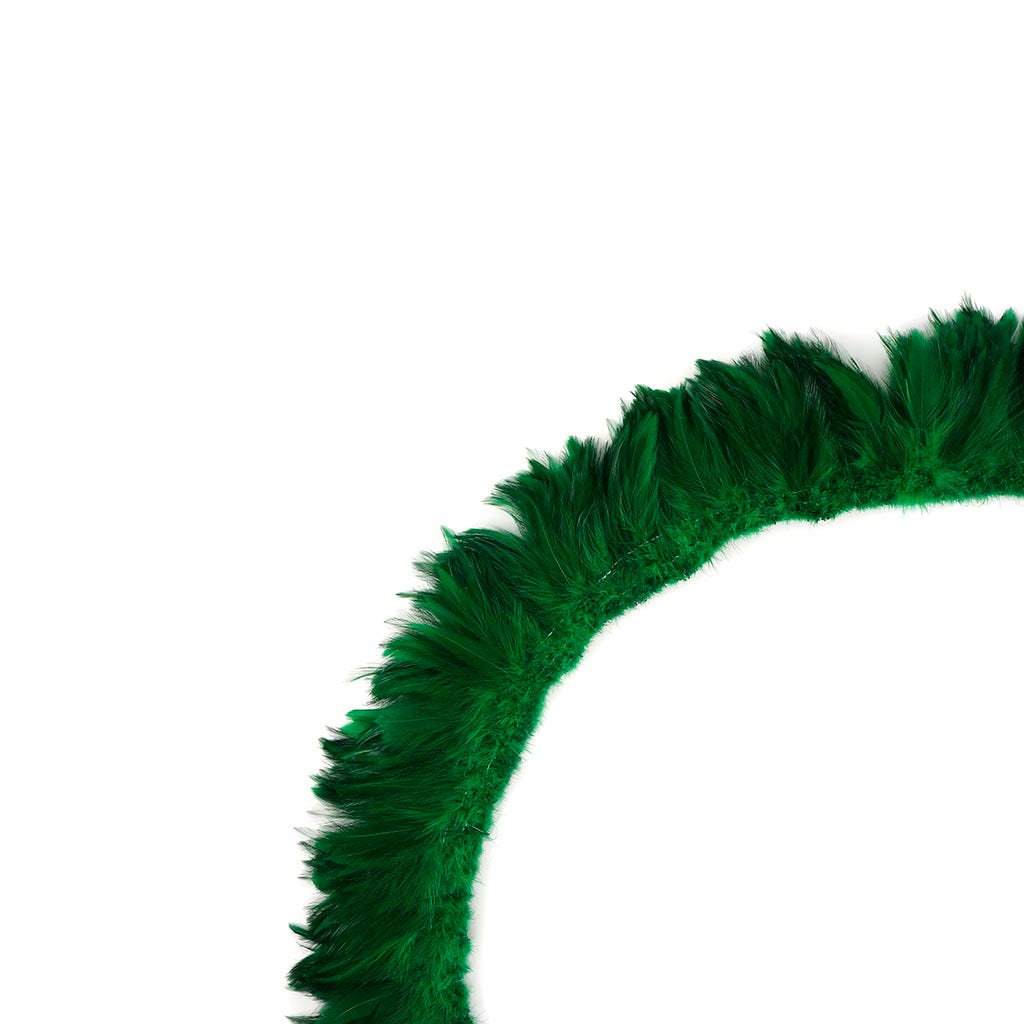 Rooster Hackle-White-Dyed - Kelly