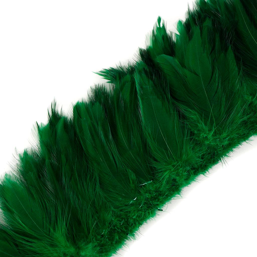Rooster Hackle-White-Dyed - Kelly