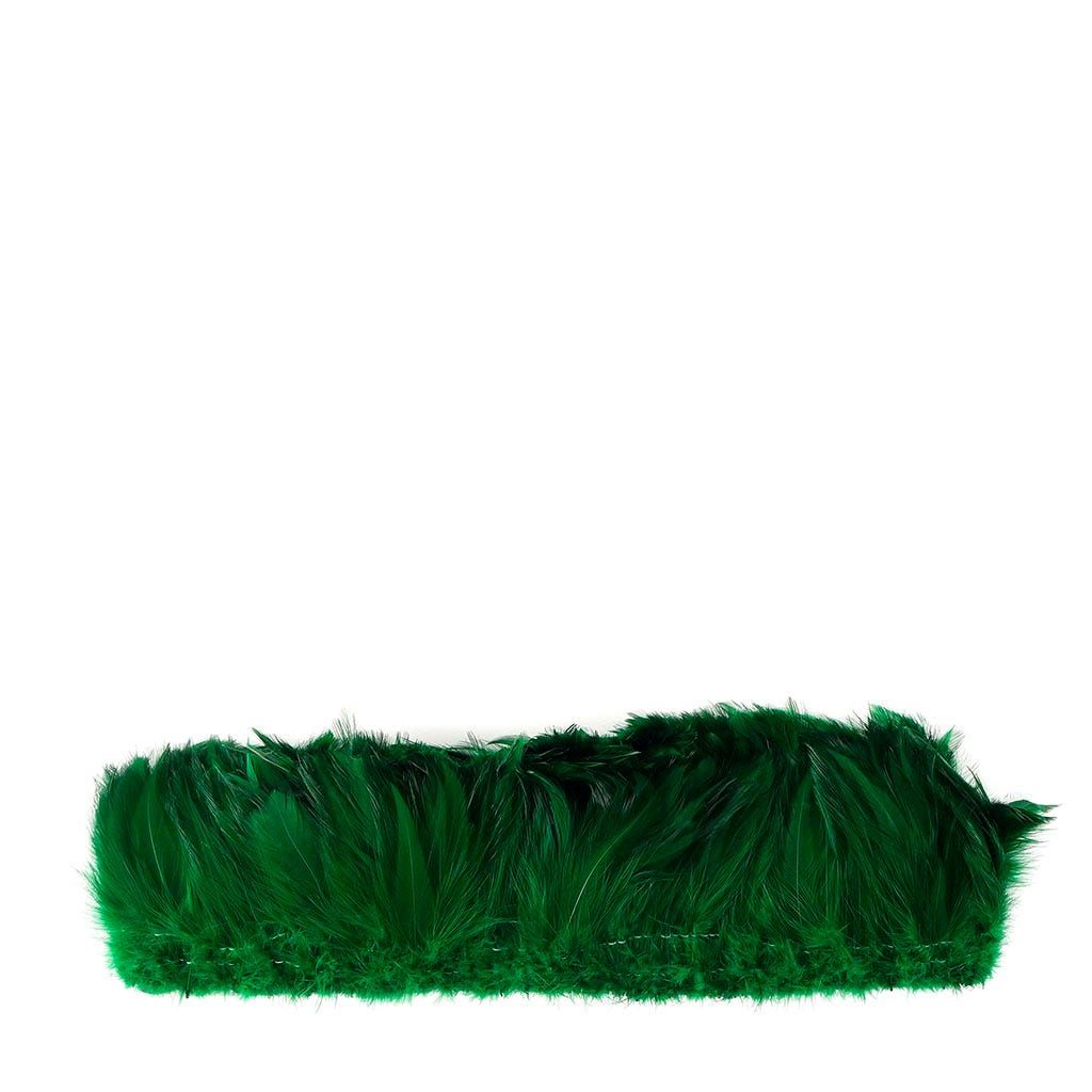 Rooster Hackle-White-Dyed - Kelly