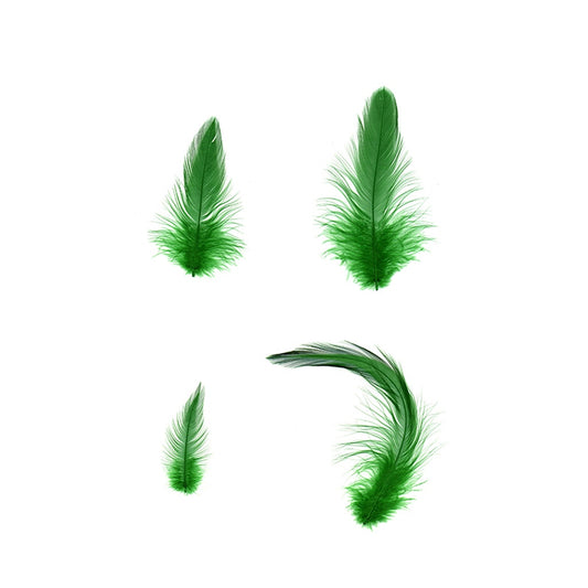 Rooster Hackle-White-Dyed - Kelly