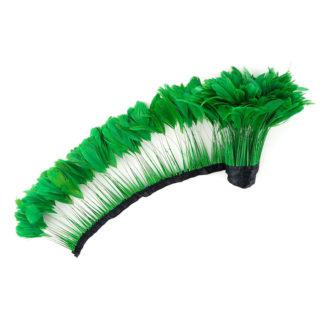 Stripped Bleached Coque Fringe - Kelly