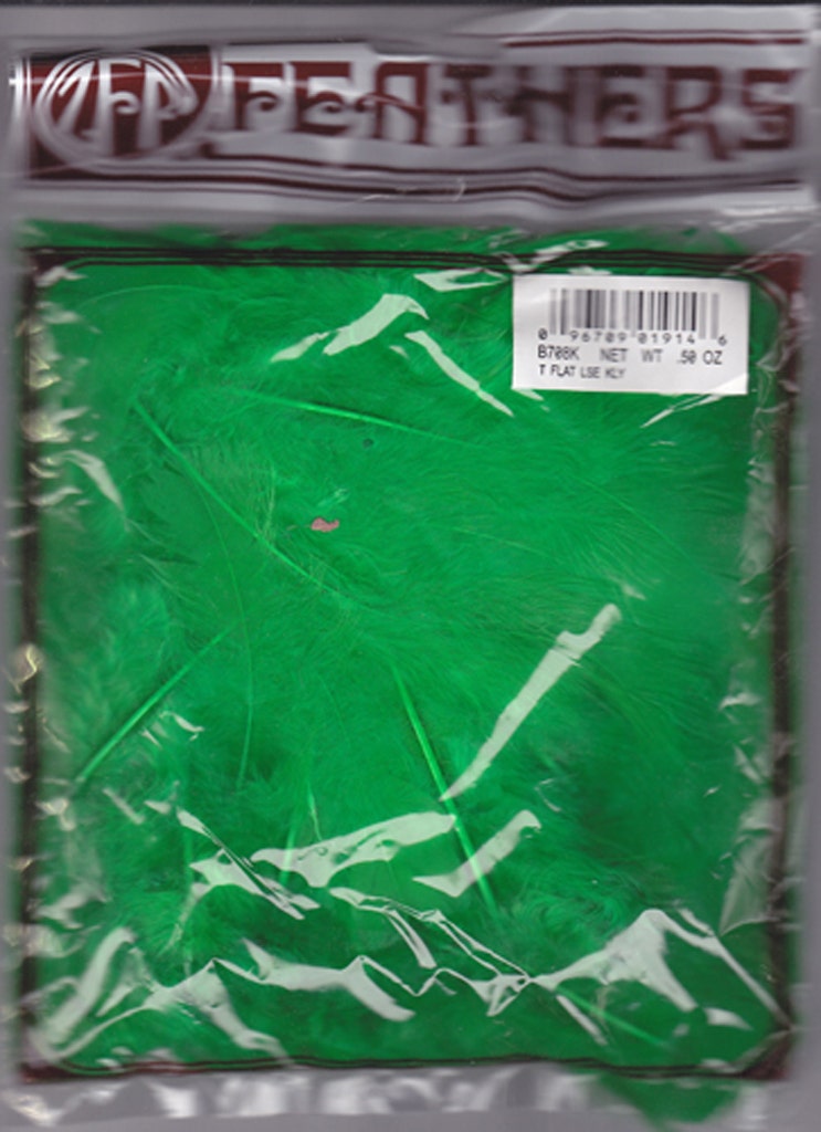 Loose Turkey Flats Dyed - Kelly