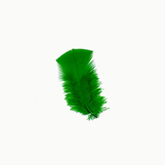 Loose Turkey Plumage Feathers - 1/4 lb - Kelly