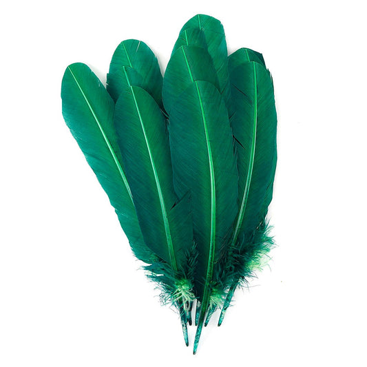 Turkey Quills Selected - Hunter Green