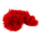 STRUNG TURKEY MARABOU BLOOD QUILL FEATHERS 3-4" - RED