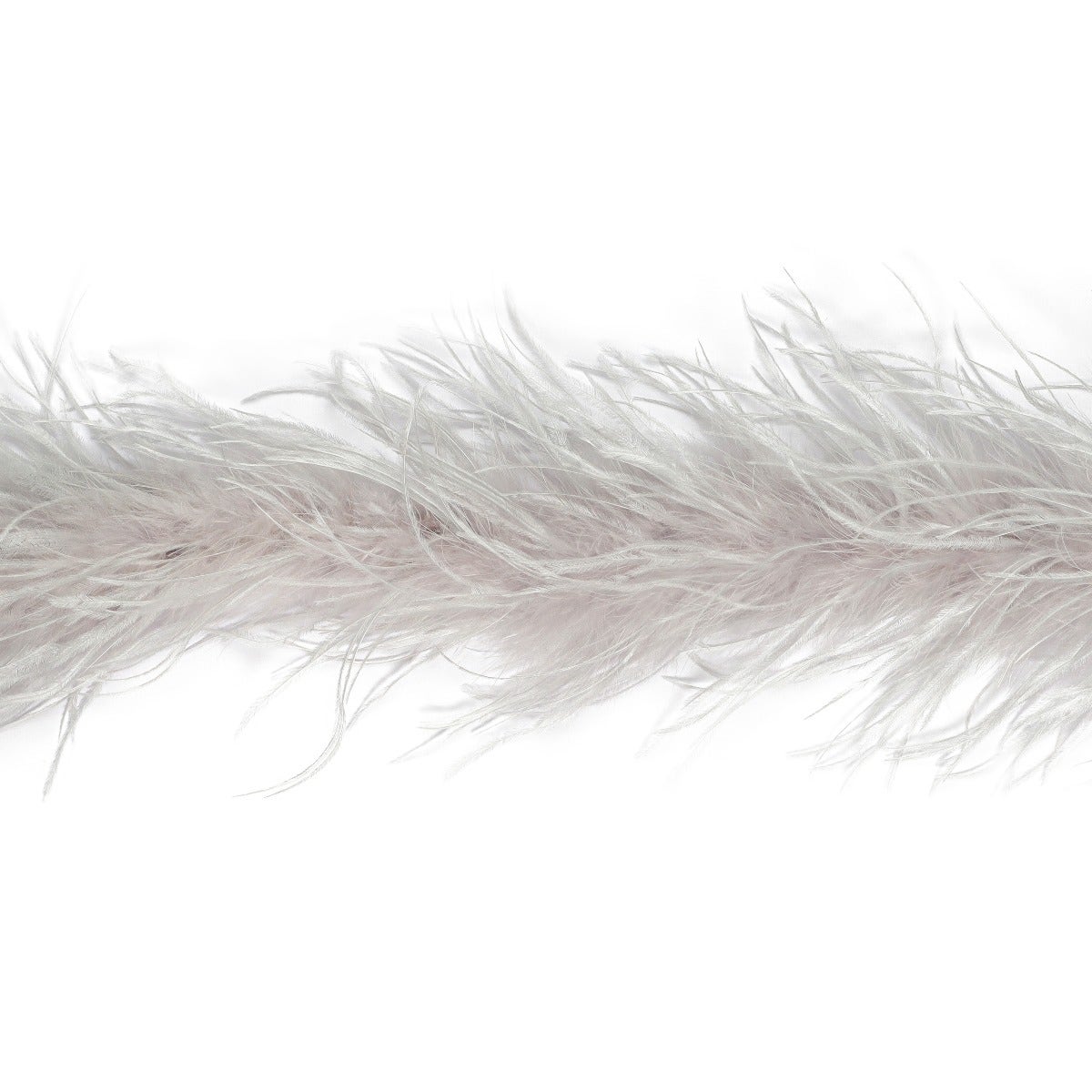 Ostrich Feather Boa - Value Two-Ply - Silver