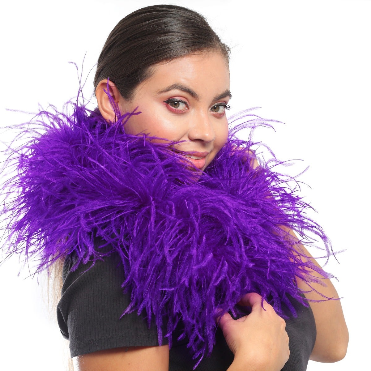 Regal Purple 3 Ply Ostrich Feather Boa