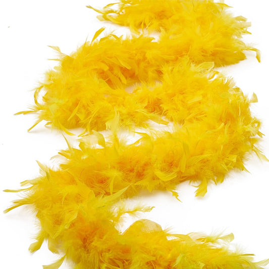 Chandelle Feather Boa - Medium Weight - Gold