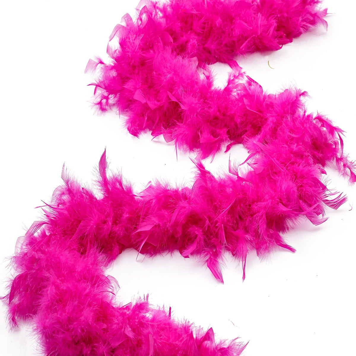 Chandelle Feather Boa - Medium Weight - Shocking Pink