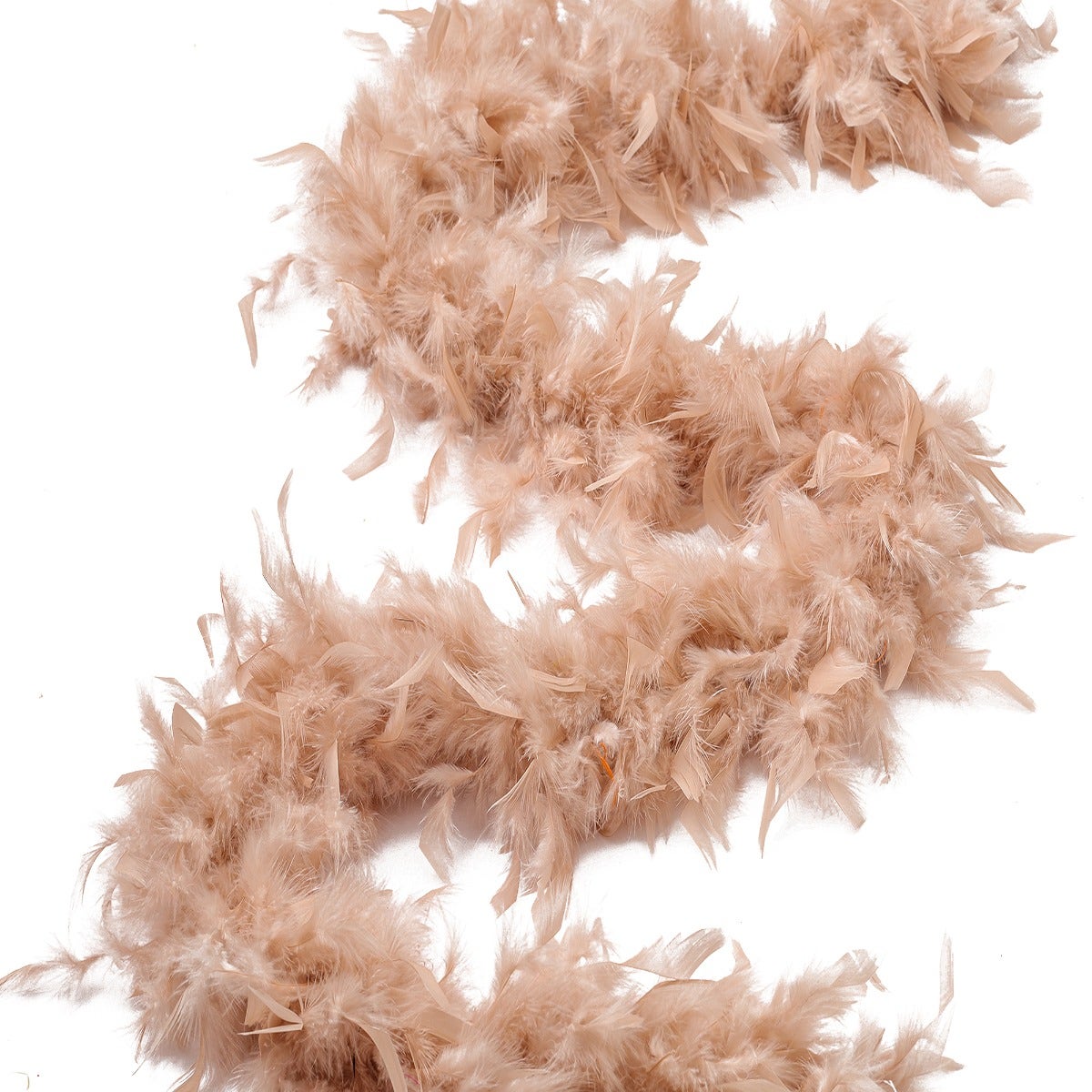 Chandelle Feather Boa - Medium Weight - Beige