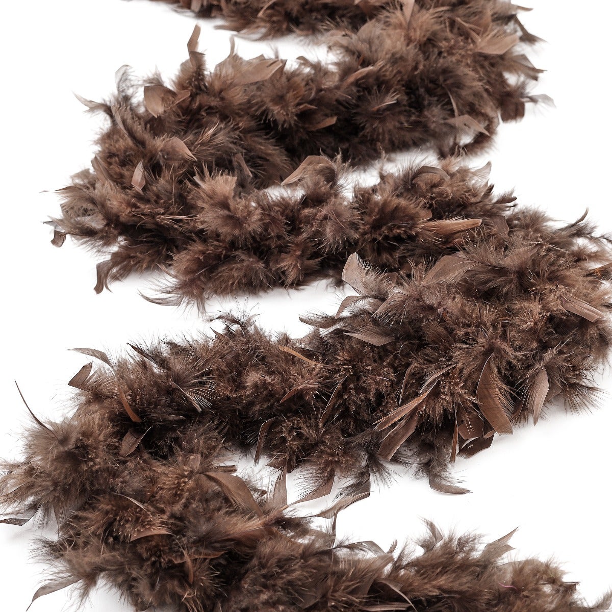 Chandelle Feather Boa - Medium Weight - Brown