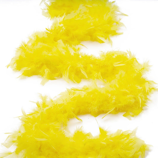 Chandelle Feather Boa - Medium Weight - Yellow